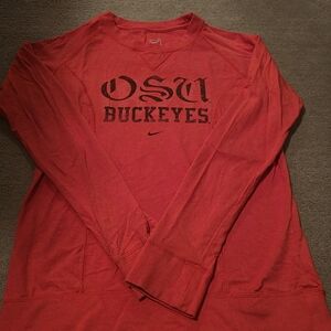 Nike OSU Buckeyes Red Long Sleeve Shirt